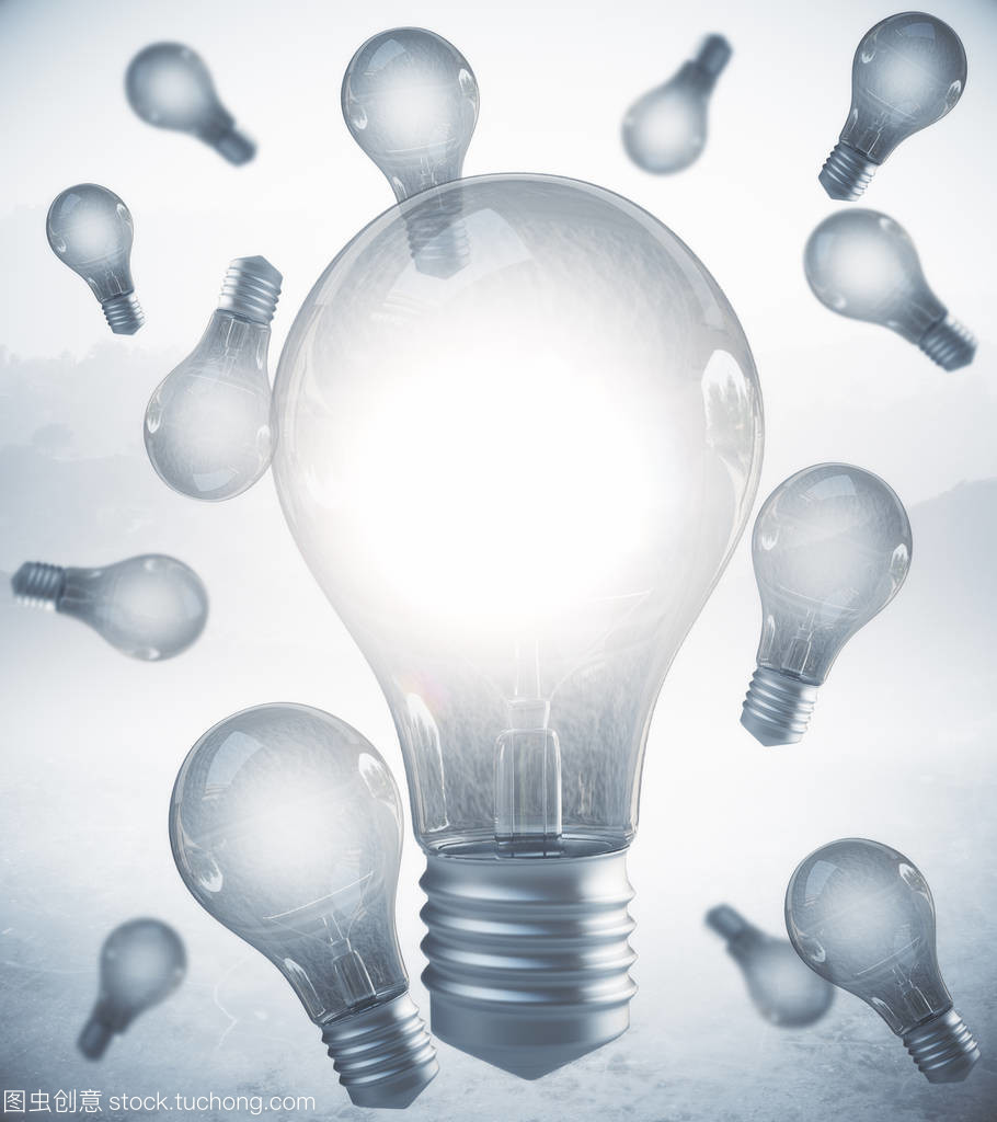 抽象的發(fā)光燈背景。照明概念。3d 渲染