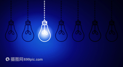 掛燈泡黑暗背景上照明懸掛燈泡
