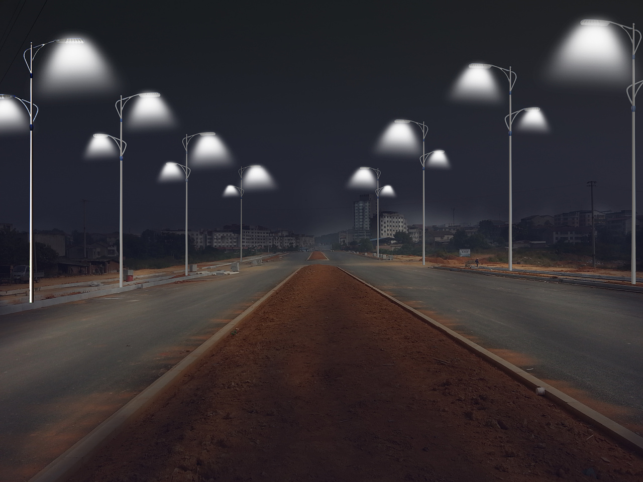 路燈效果圖|平面|海報|溫馨精靈 